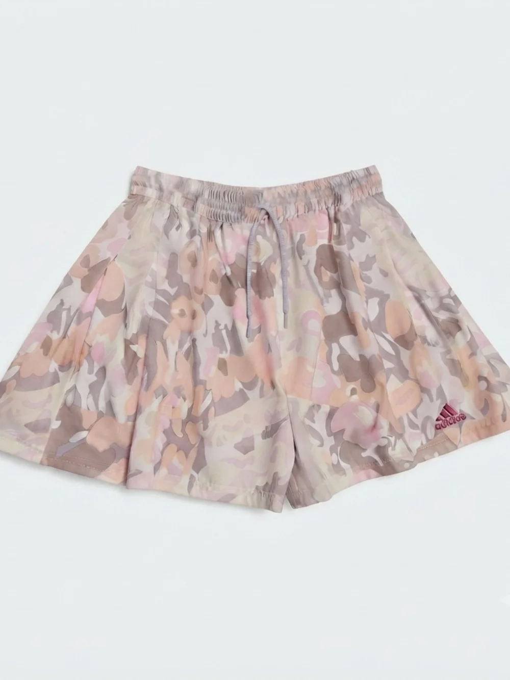 Adidas Pastel Camo Flowy Athletic Shorts Sz S Gym Running Workout Training NWOT